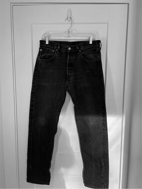Levis 501 Naturally Faded Black Vintage 90’s